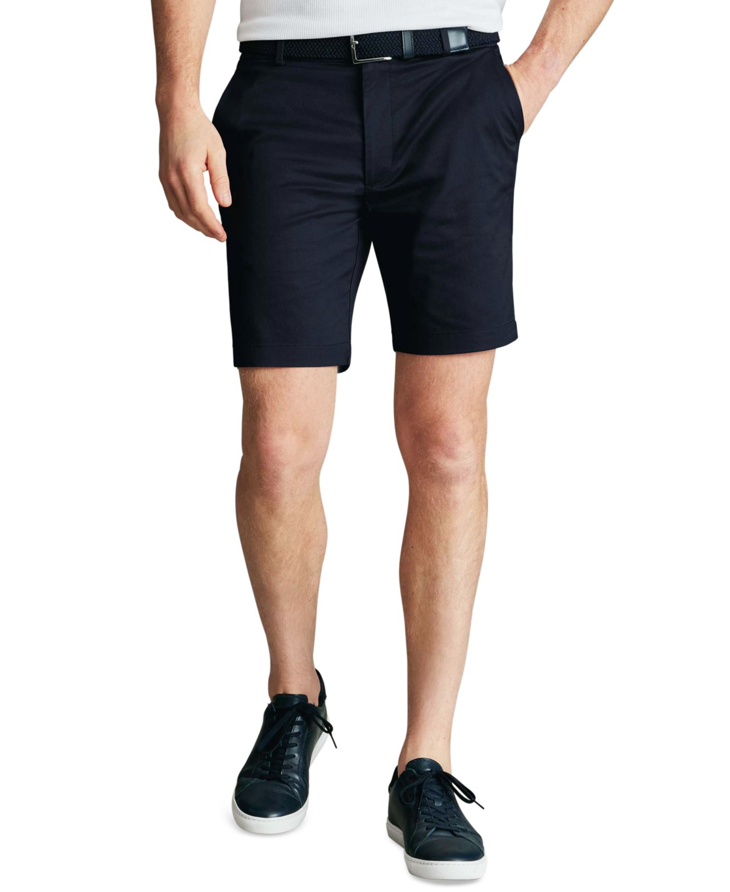 Мужские шорты Charles Tyrwhitt Regular-Fit Performance, цвет: Тёмно-синий — фото 1