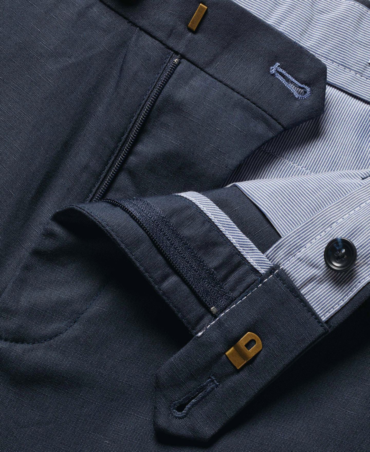 Мужские шорты Charles Tyrwhitt Lightweight Regular-Fit, цвет: Чернильный синий — фото 5