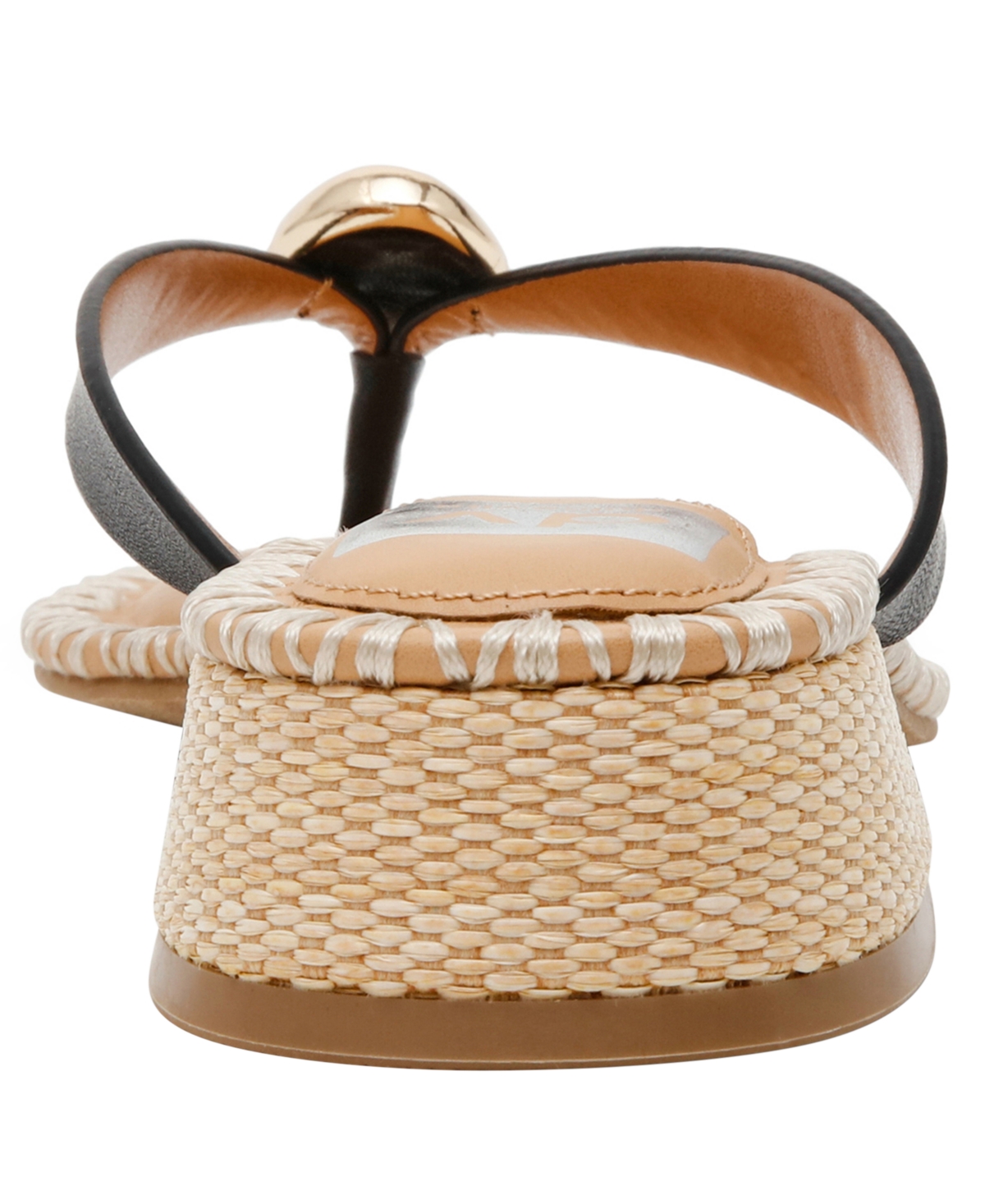 Dv Dolce Vita Women's Nuala Whipstitch Embellished Thong Slip-On Dress Sandals