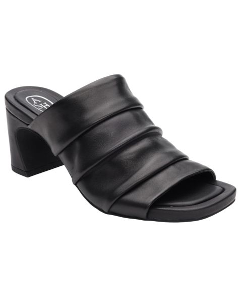 Женские сандалии ASH Eva Slip-On Dress Sandals, цвет: Чёрный кожаный
