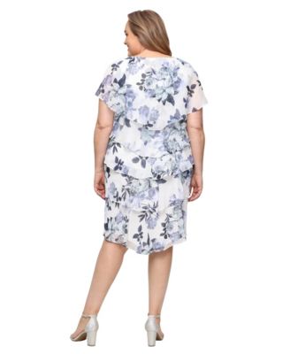 Plus Size Chiffon A-Line Dress