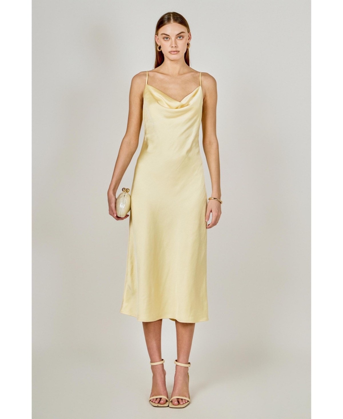 endless rose Women's Satin Midi Dress