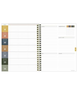 July 2026 - June 2027 Repeated Posies Medium Weekly Monthly Planner