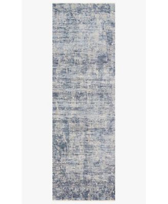 Pandora PAN-03 Dark Blue 2'6" x 12' Runner Area Rug