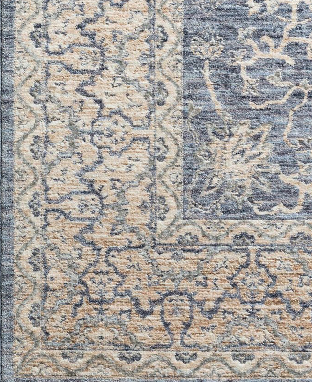 Loloi Pandora Pan-04 Dark Blue/Ivory 2'6" x 10' Runner Area Rug