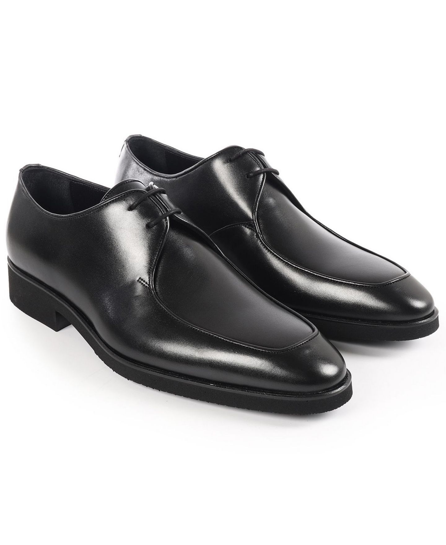 Мужские туфли VELLAPAIS Classic Leather Derby, цвет: Чёрный — фото 5