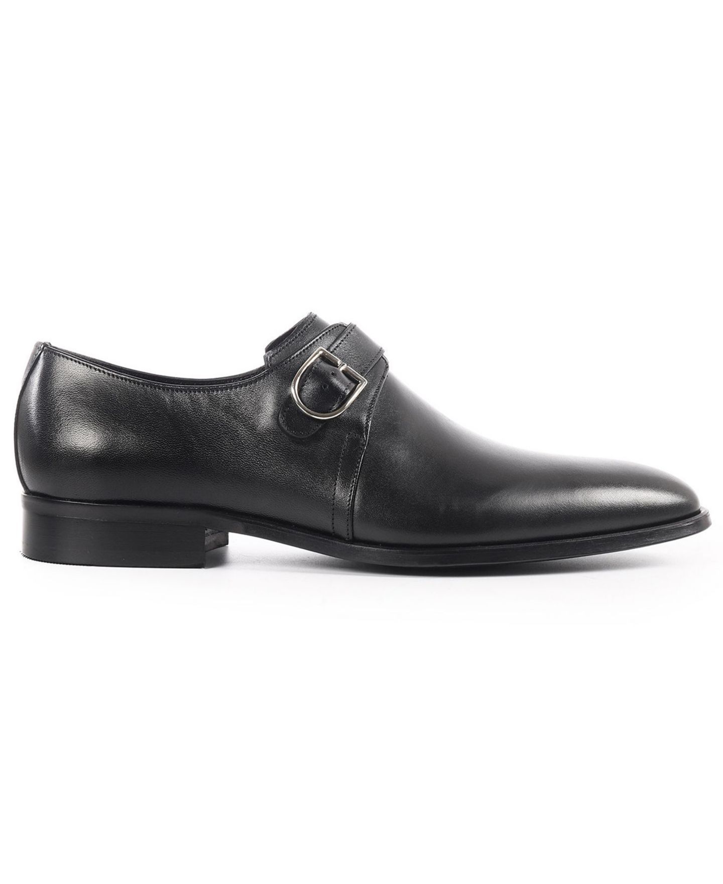 Мужские туфли VELLAPAIS Classic Buckled Dress Shoes, цвет: Чёрный — фото 2