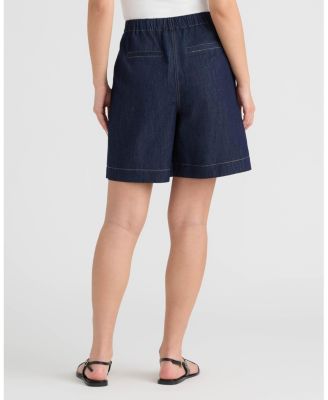 Women's Denim-Look Bermuda Short