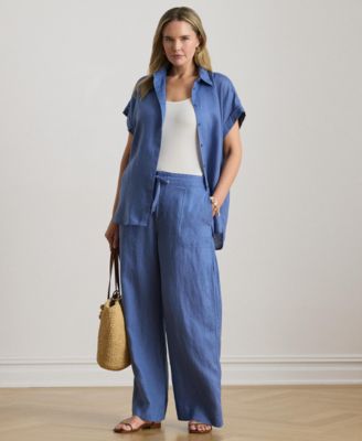 Plus Size Wide-Leg Pants