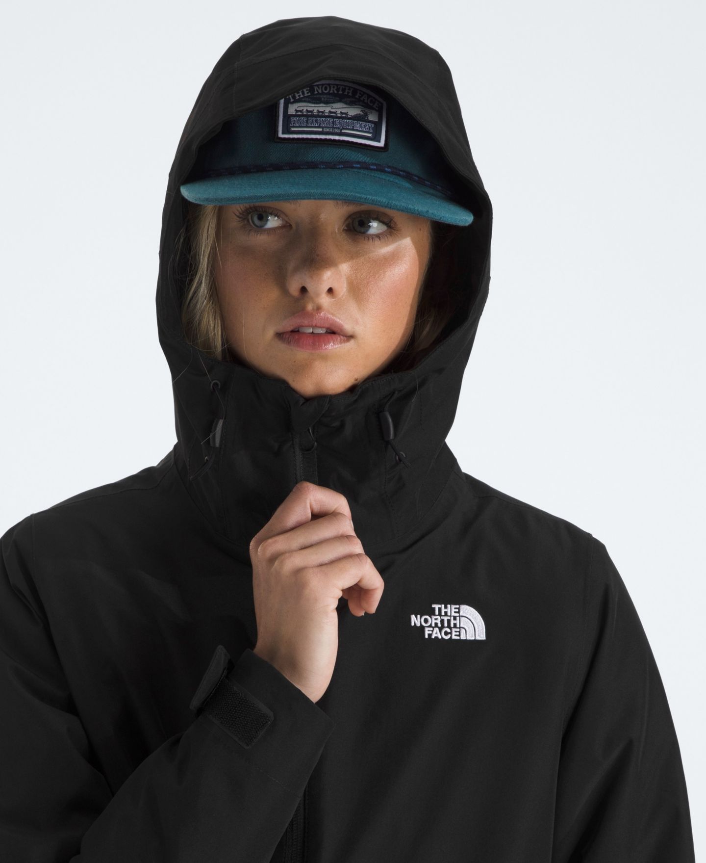 Женская куртка The North Face Carto Mono Triclimate Hooded, цвет: Чёрный — фото 7