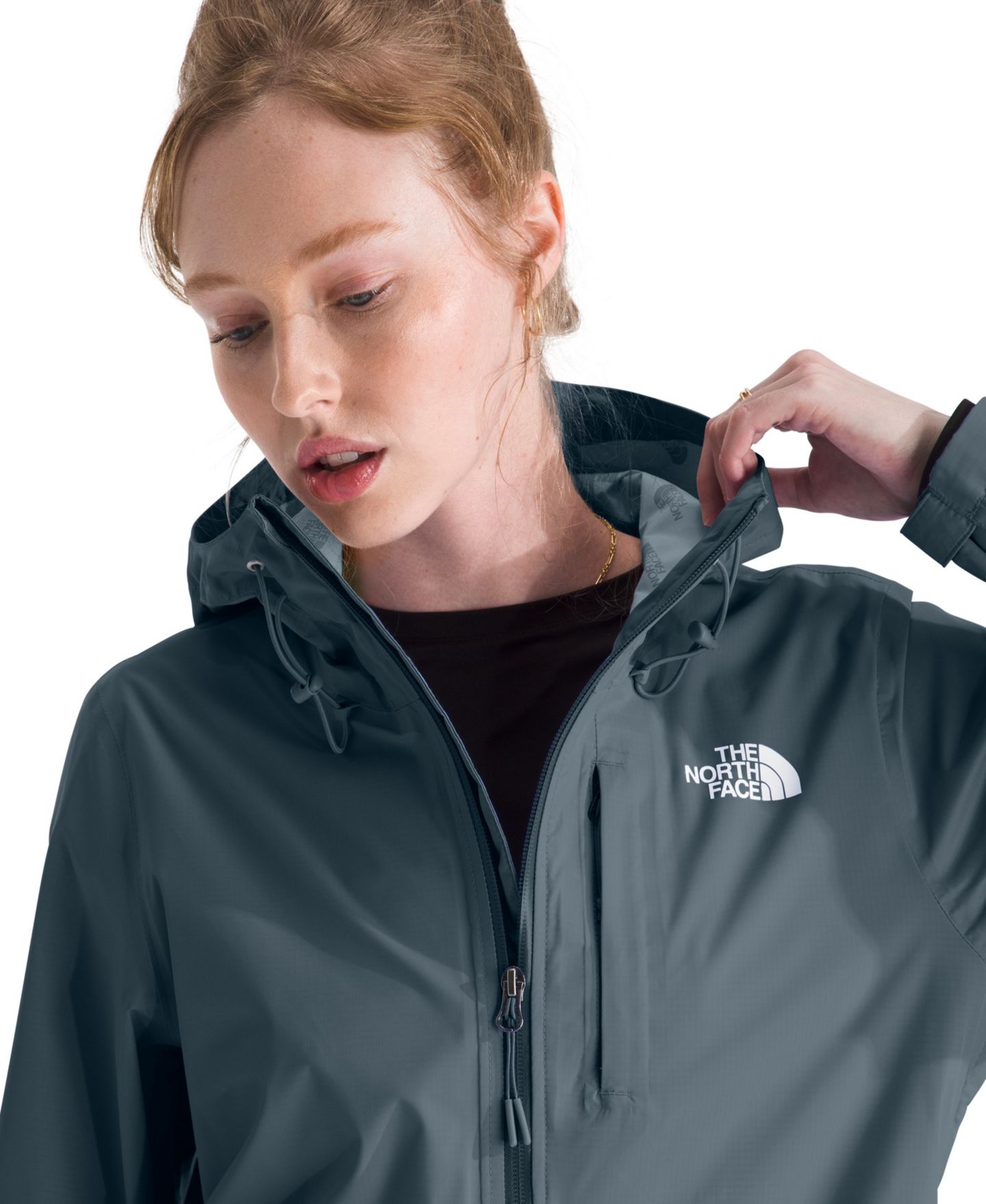Женская куртка The North Face Alta Vista Hooded Rain, цвет: Серый — фото 4