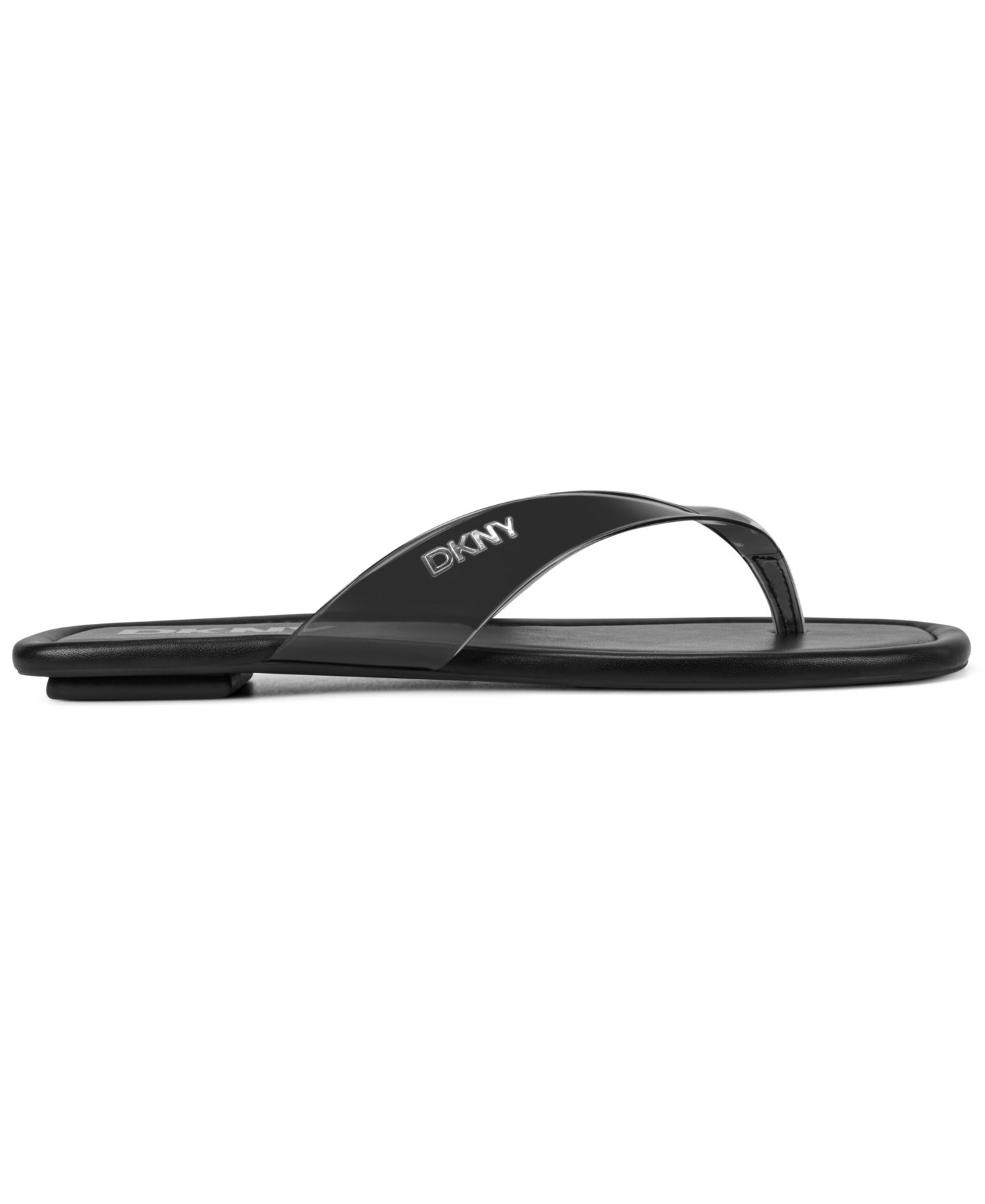 Женские сандалии DKNY Hampton Flip Flop, цвет: Чёрный гладкий — фото 2