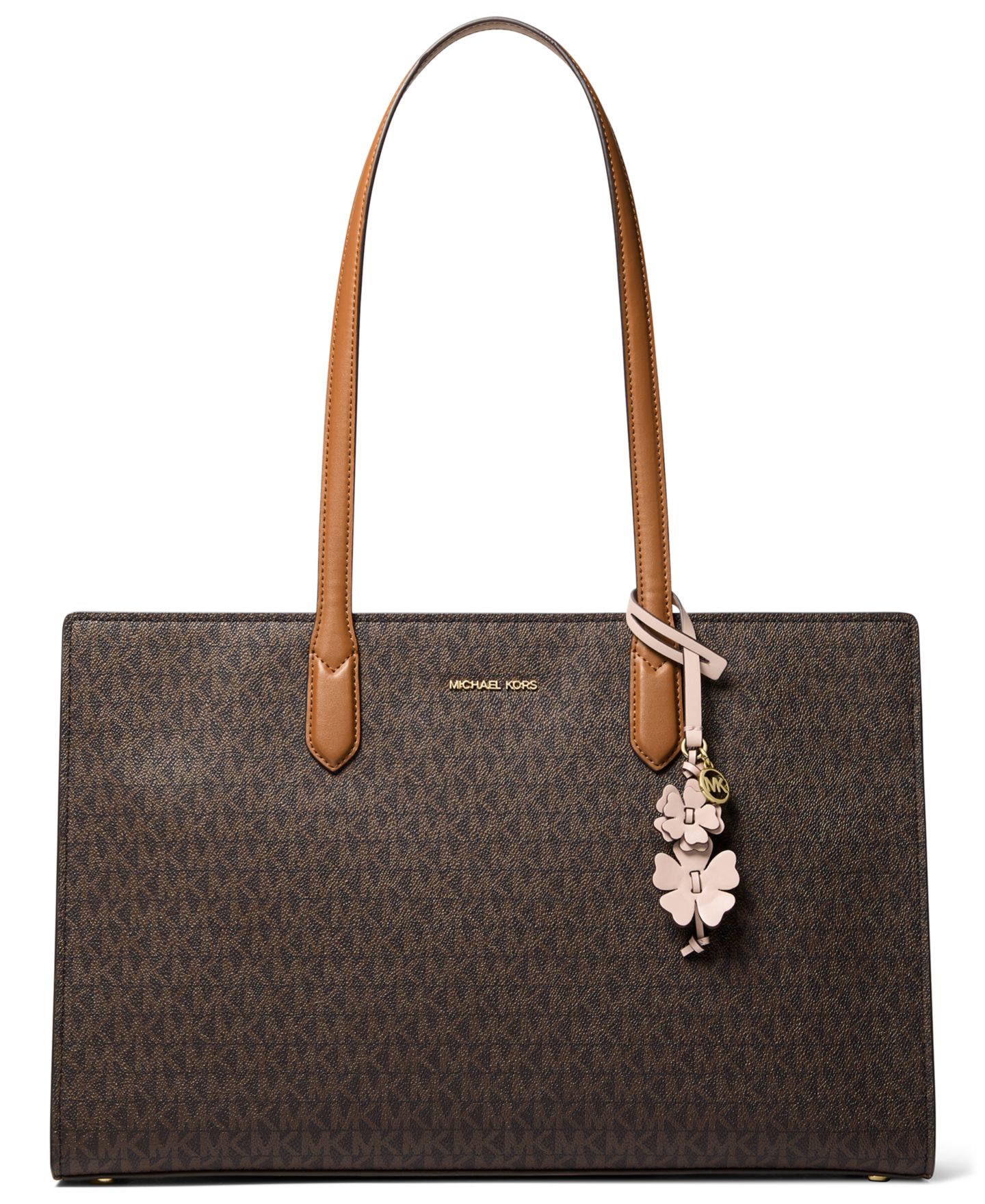 Женская сумка MICHAEL Michael Kors Scarlett Large East West Top Zip, цвет: Коричневый — фото 1