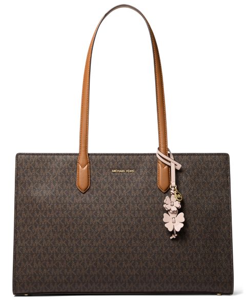 Женская сумка MICHAEL Michael Kors Scarlett Large East West Top Zip, цвет: Коричневый