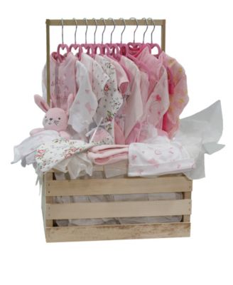 Baby Girls' First Year Baby Shower Gift Crate, 36-Piece Set