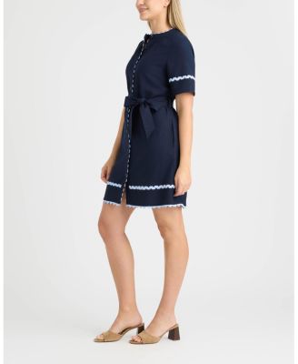 Women's Shirt Dress with Ric Rac Detail
