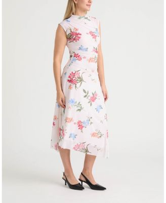 Women's Mesh Dress with Side Shirring