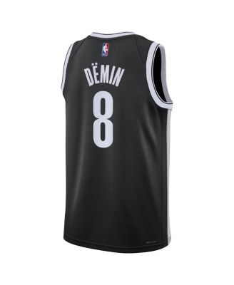 Men's Women's Egor Demin Black Brooklyn Nets Swingman Jersey - Icon Edition