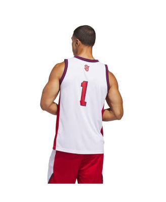 Men's White St. John's Red Storm Home Replica Basketball Jersey