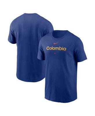 Men's Royal Colombia Baseball 2026 World Baseball Classic Wordmark T-Shirt