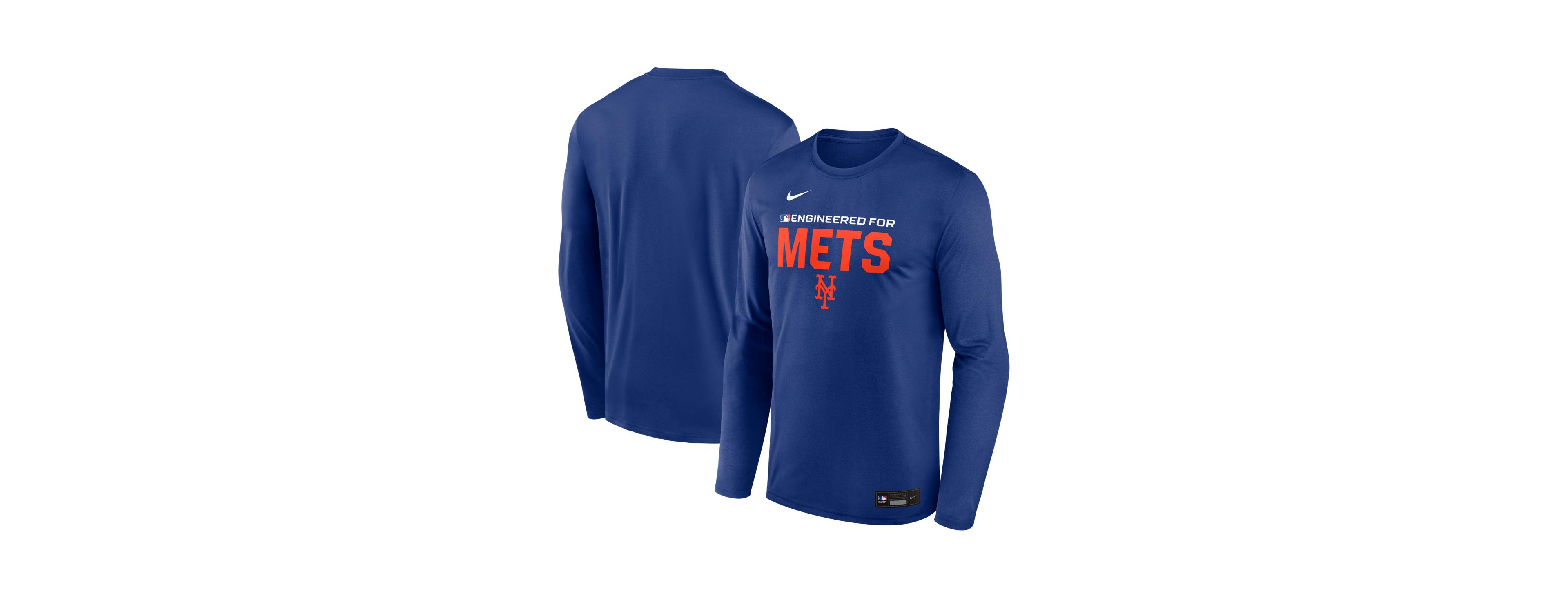 Nike Men's Royal New York Mets Authentic Collection Legend Dri-fit Long Sleeve T-Shirt