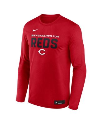 Men's Red Cincinnati Reds Authentic Collection Legend Dri-FIT Long Sleeve T-Shirt