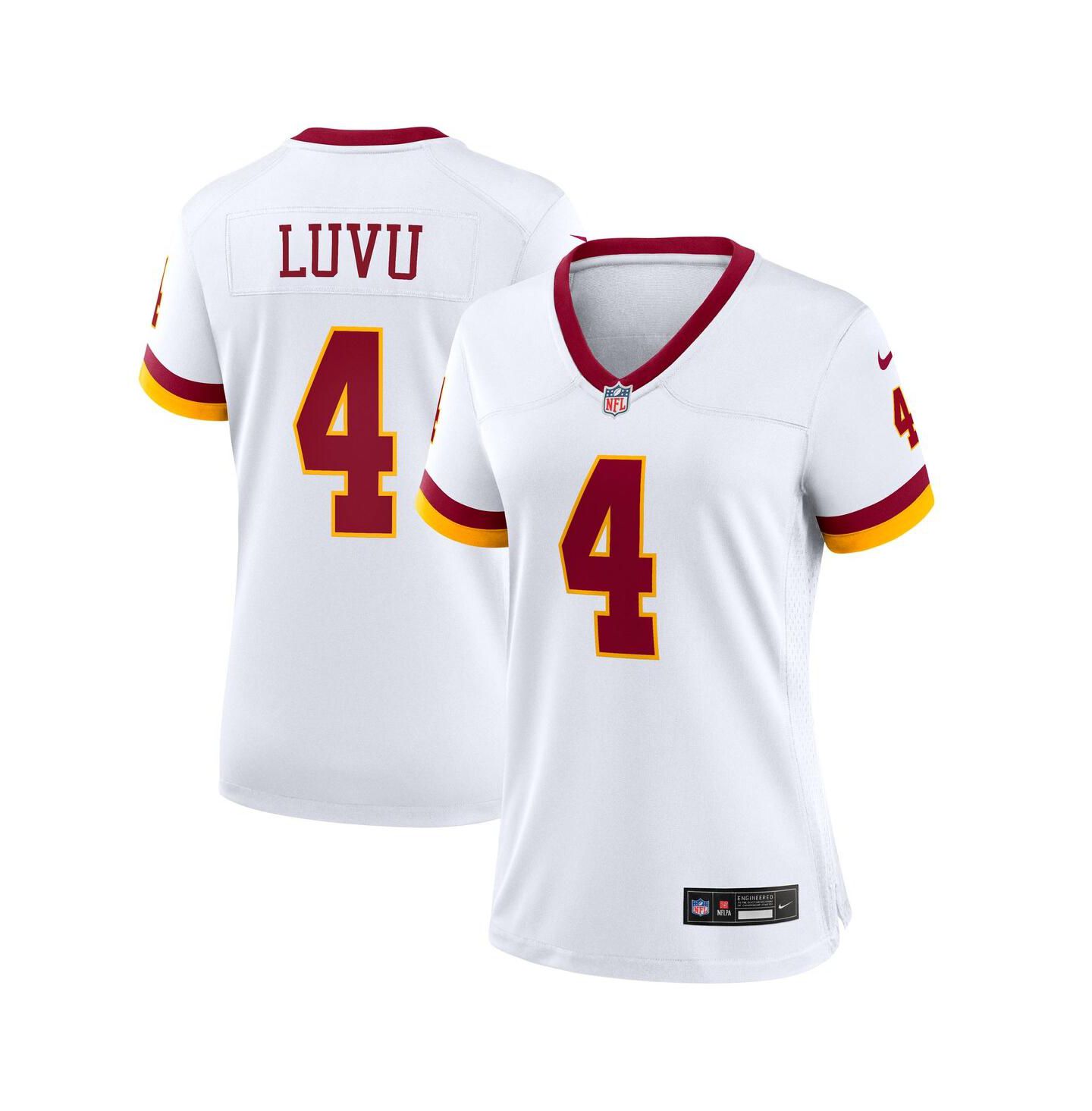 Женское джерси Nike Women's Frankie Luvu White Washington Commanders Game Super Bowl Era Jersey — фото 1