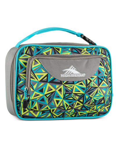 High Sierra Single Compartment Lunch Bag in Electric Geo