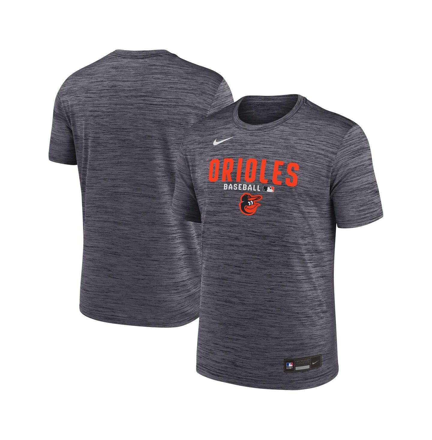Мужская футболка Nike Black Baltimore Orioles Authentic Collection Velocity Dri-FIT — фото 1