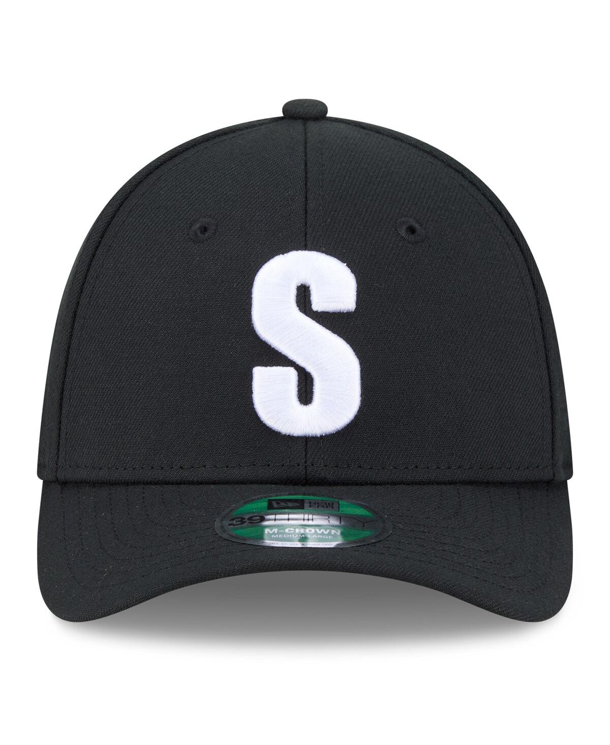 New Era Men's Black Seattle Mariners Authentic Collection Player Replica 39THIRTY M-Crown Flex Hat