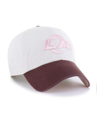 Women's Stone/Burgundy Los Angeles Rams Love Letter Clean Up Adjustable Hat