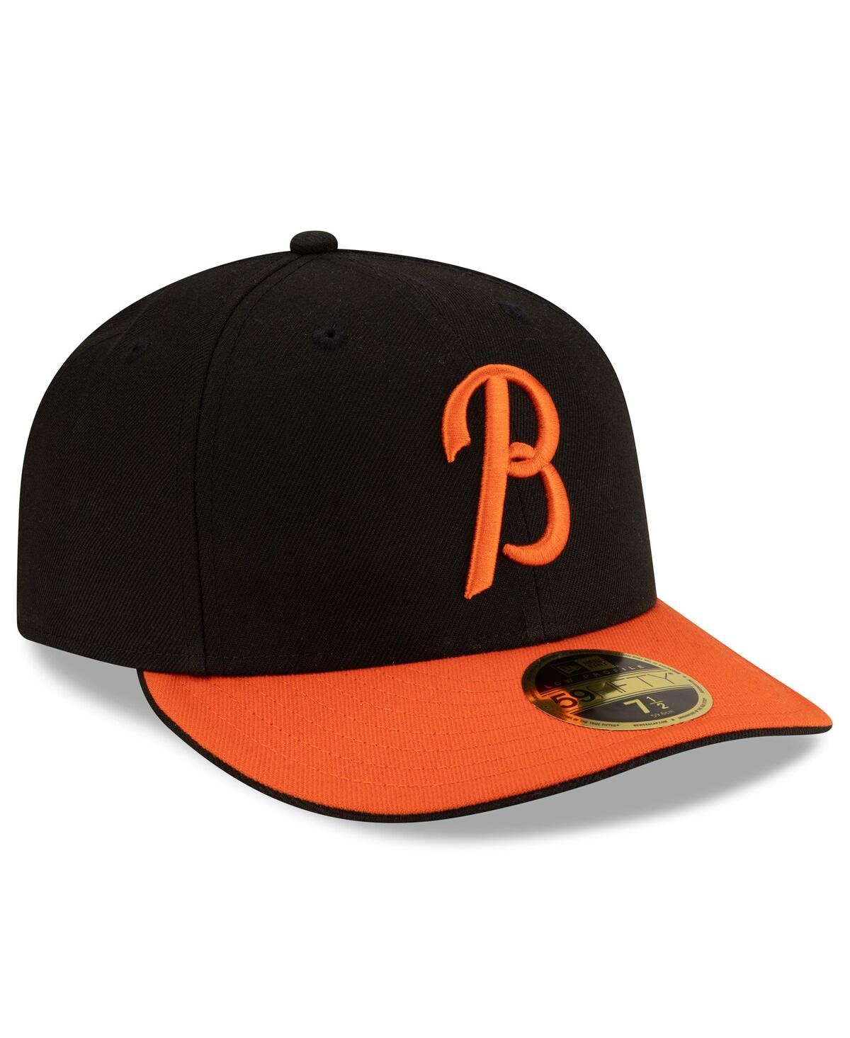 New Era Men's Black/Orange Baltimore Orioles Authentic Collection Low Profile 59FIFTY Fitted Hat
