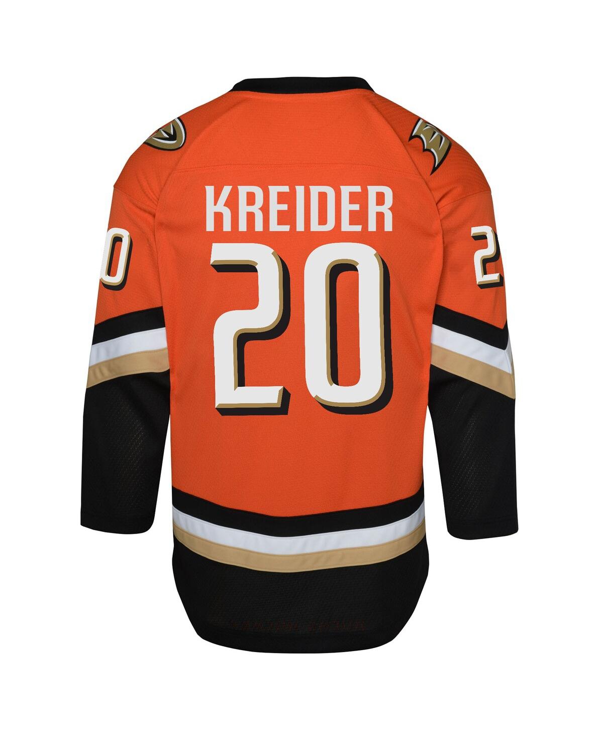 Outerstuff Big Boys and Girls Chris Kreider Orange Anaheim Ducks Home Replica Jersey