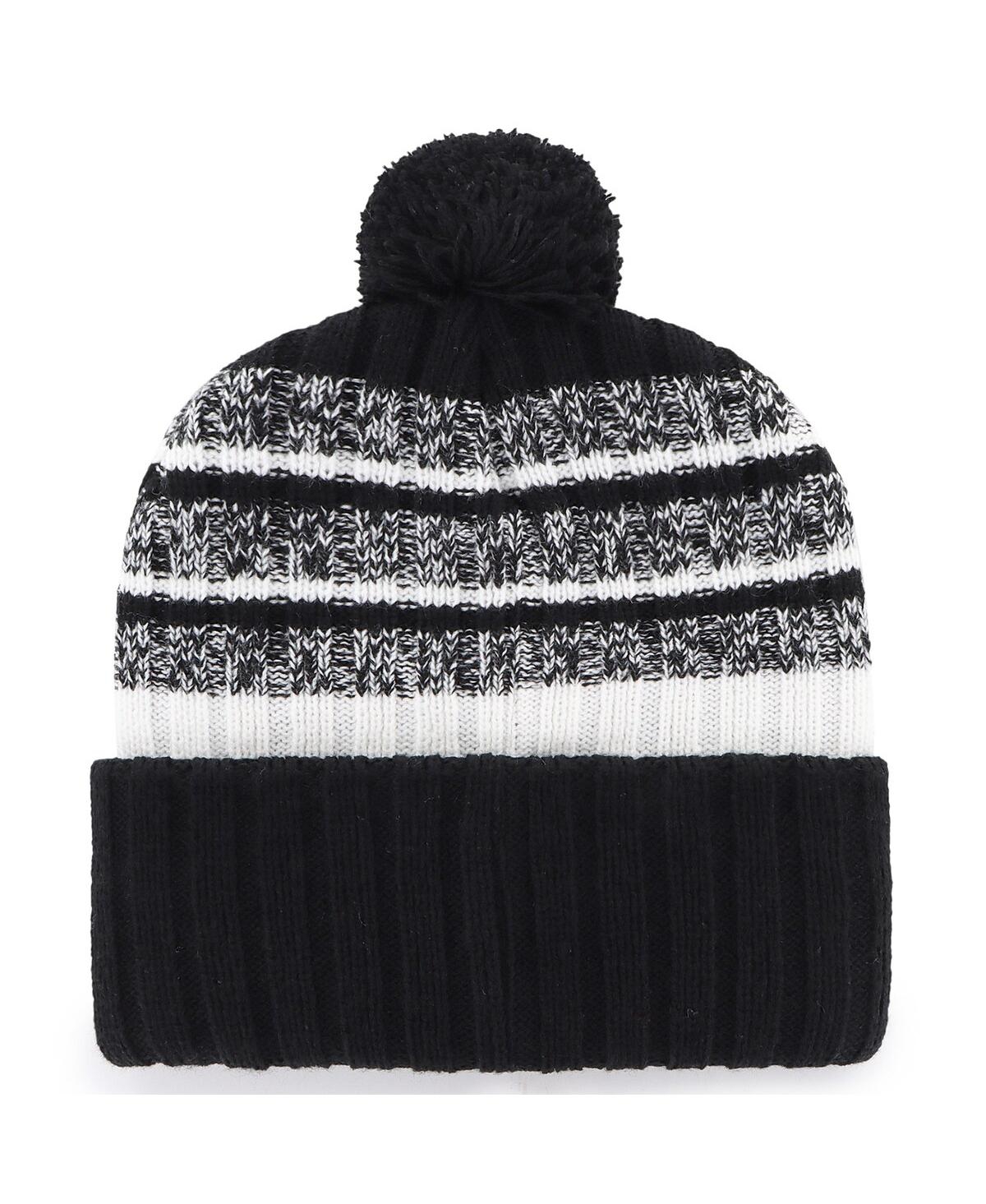 '47 Brand Men's Black New England Patriots 2025 Afc Champions Tavern Cuffed Knit Hat with Pom
