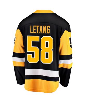 Men's Kris Letang Black Pittsburgh Penguins Home Breakaway Jersey