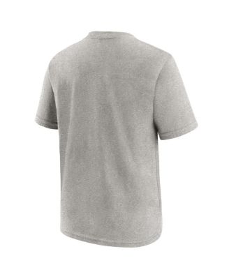 Big Boys and Girls Gray New England Patriots Super Bowl LX Fast As Fast Gets Hometown Slogan T-Shirt