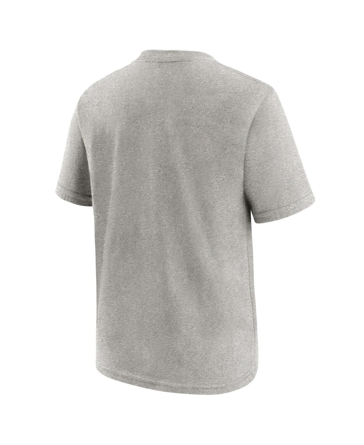 Nike Big Boys and Girls Gray New England Patriots Super Bowl Lx Fast As Gets Hometown Slogan T-Shirt