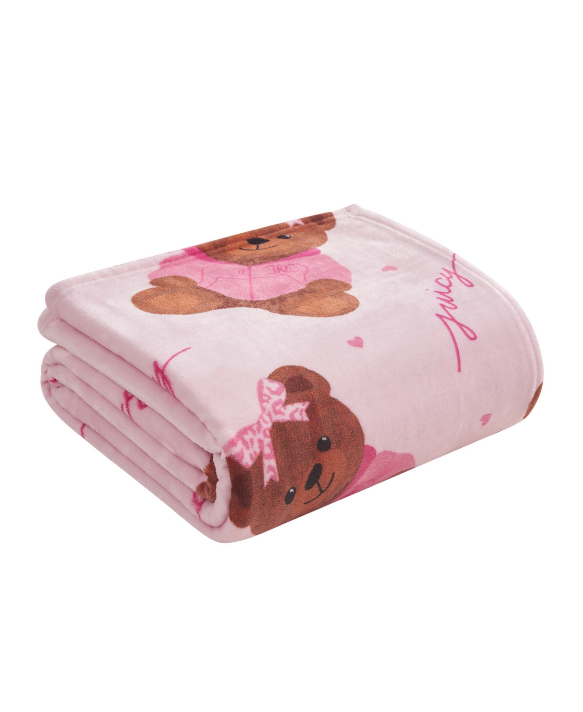 Juicy Couture Kids Plush Throw, 50" x 70"
