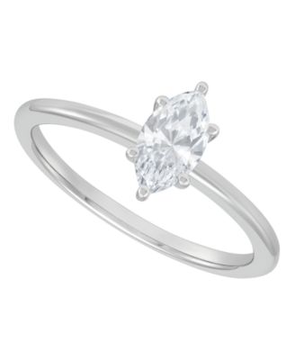 IGI Certified Lab Grown Diamond Solitaire Engagement Ring (1/2 ct. t.w.) in 14k Yellow and White Gold or 14k White Gold