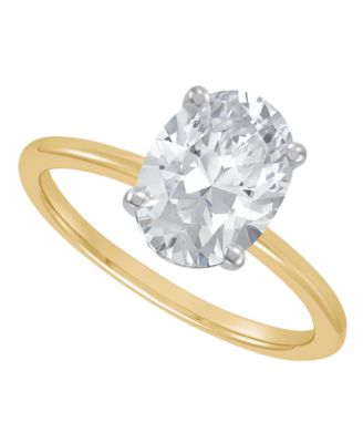 IGI Certified Lab Grown Diamond Solitaire Engagement Ring (2-1/2 ct. t.w.) in 14k White Gold or 14k Two Tone Gold