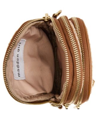 Daniw Straw North South Mini Crossbody Bag