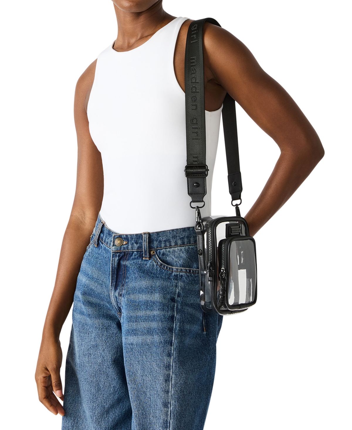 Madden Girl Willowv Clear Cellphone Crossbody Bag