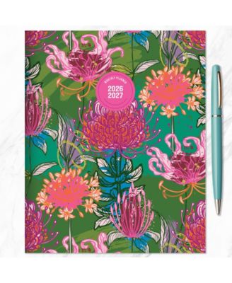 July 2026 - June 2027 Fully Floral Medium Monthly Planner