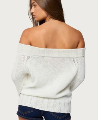 Womens Noemi Off Shoulder Sweater