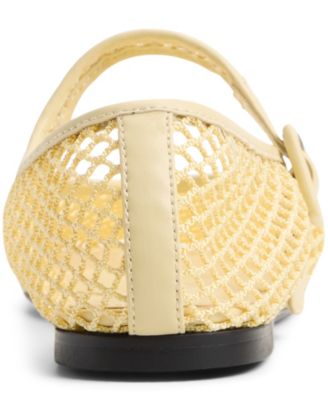 Women's Alissie Mesh Almond Toe Ballerinas Flats