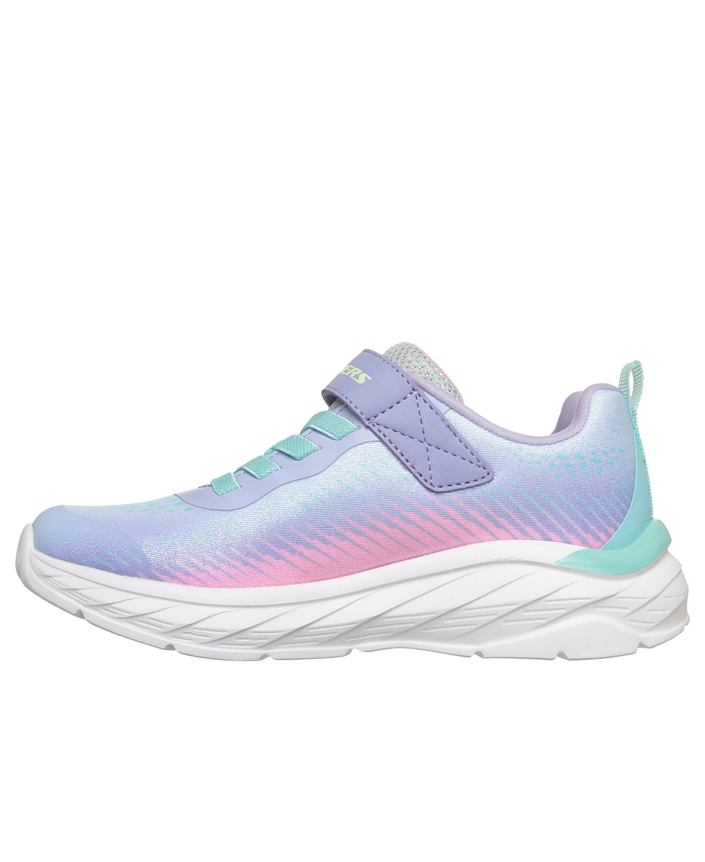 Детские повседневные кроссовки Skechers Boundless - Color Blitz на липучке, цвет: Лавандовый / Разноцветный — фото 2
