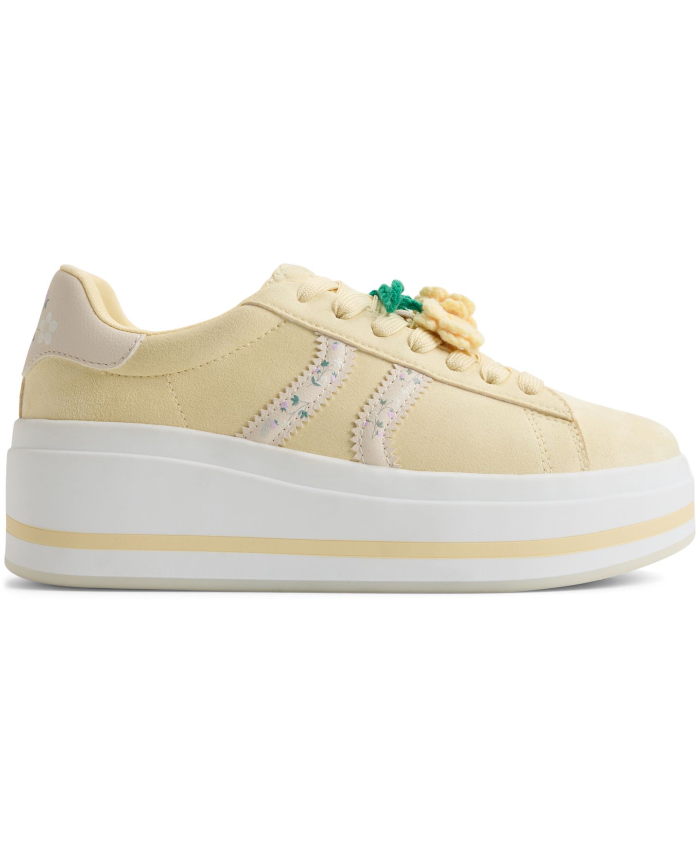 Женские кроссовки ALDO Paotlan Round Toe, цвет: Светлый жёлтый — фото 2