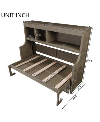 Twin Over Full Metal Bunk Bed with Ladder & Safety Rail