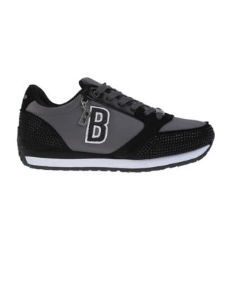 Women's Sneaker with Embellised Upper and Dangle Charm