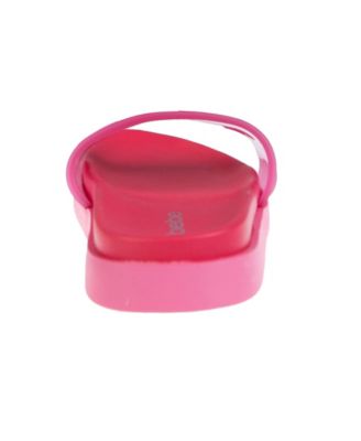 Women's Sandal with Translucent Upper and Rubber Logo Patch